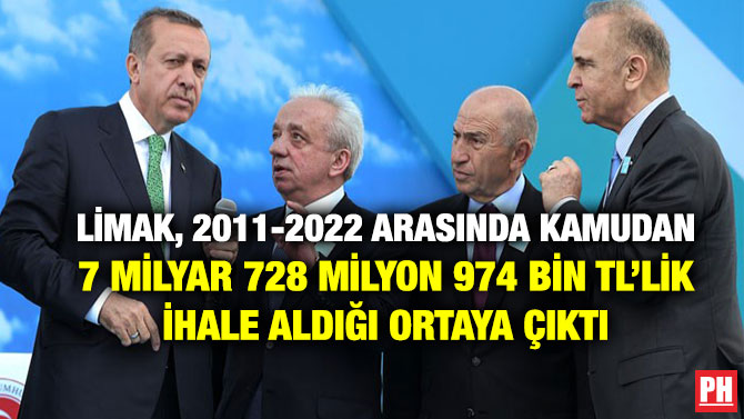 Limak, 2011-2022 Arasında Kamudan 7 Milyar 728 Milyon 974 Bin TL’lik İhale Aldığı Ortaya Çıktı