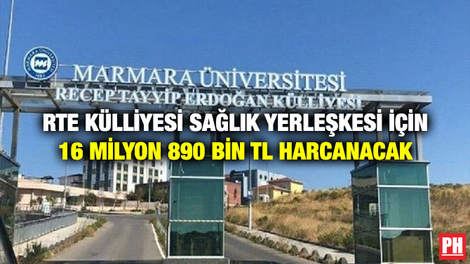 RTE Külliyesi Sağlık Yerleşkesi İçin 16 Milyon 890 Bin TL Harcanacak