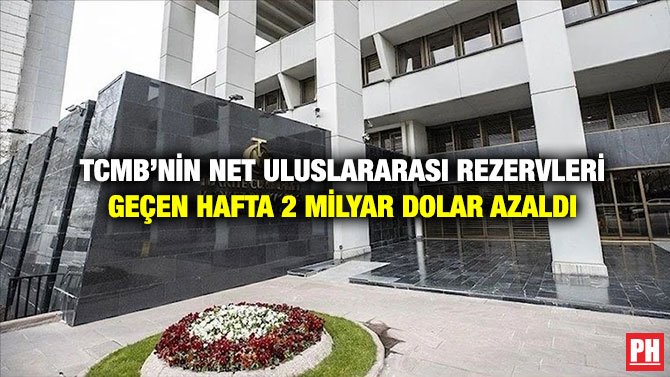 TCMB’nin Net Uluslararası Rezervleri Geçen Hafta 2 Milyar Dolar Azaldı