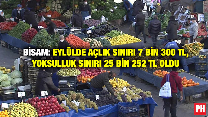 BİSAM: Eylülde Açlık Sınırı 7 Bin 300 TL, Yoksulluk Sınırı 25 Bin 252 TL Oldu