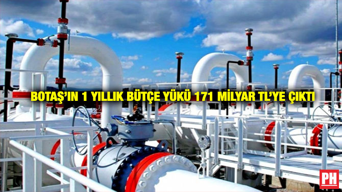 BOTAŞ’ın 1 Yıllık Bütçe Yükü 171 Milyar TL’ye Çıktı
