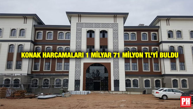 Konak Harcamaları 1 Milyar 71 milyon TL’yi Buldu