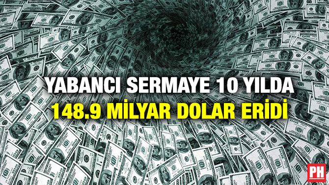 Yabancı Sermaye 10 Yılda 148.9 Milyar Dolar Eridi