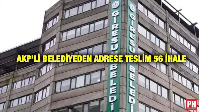 AKP’li Belediyeden Adrese Teslim 56 İhale