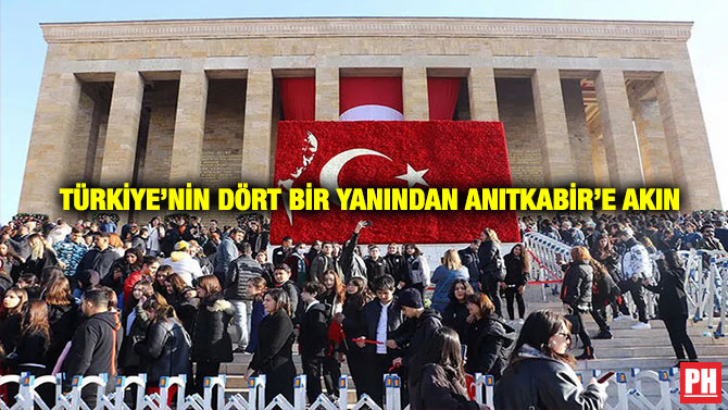 Türkiye’nin Dört Bir Yanından Anıtkabir’e Akın