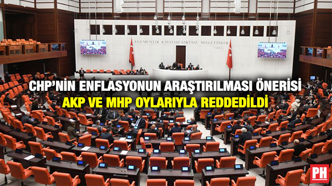 CHP’nin Enflasyonun Araştırılması Önerisi AKP ve MHP Oylarıyla Reddedildi