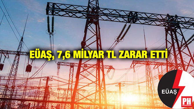 EÜAŞ, 7,6 Milyar TL Zarar Etti