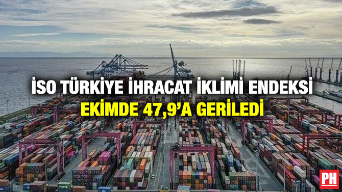 İSO Türkiye İhracat İklimi Endeksi Ekimde 47,9’a Geriledi