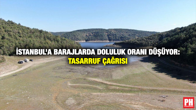 İstanbul’a Barajlarda Doluluk Oranı Düşüyor: Tasarruf Çağrısı