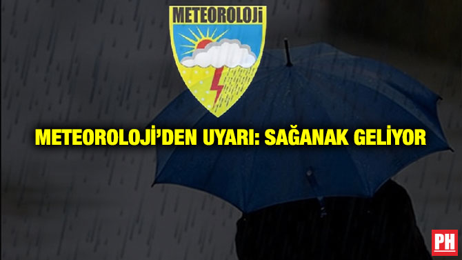 Meteoroloji’den Uyarı: Sağanak Geliyor