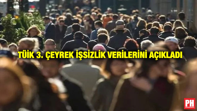 TÜİK 3. Çeyrek İşsizlik Verilerini Açıkladı