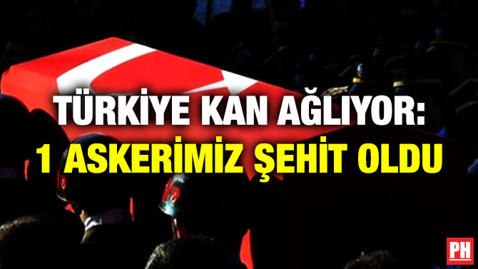 Türkiye Kan Ağlıyor: 1 Askerimiz Şehit Oldu