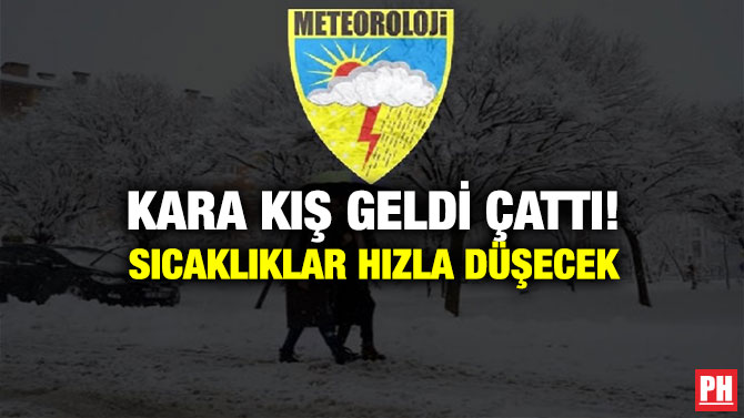 Kara Kış Geldi Çattı! Sıcaklıklar Hızla Düşecek