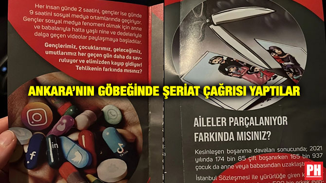 Ankara’nın Göbeğinde Şeriat Çağrısı Yaptılar