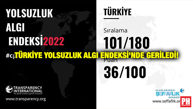Türkiye Yolsuzluk Algı Endeksi’nde Geriledi!