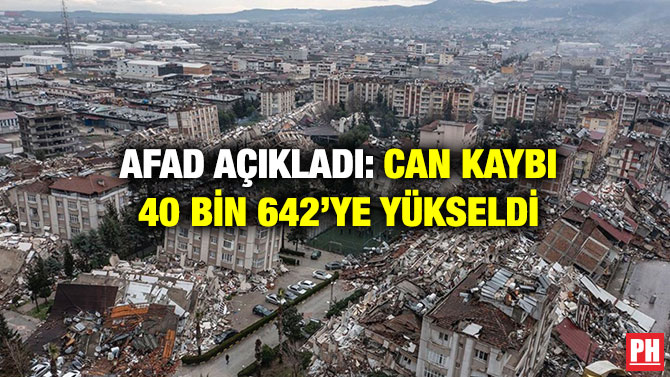 AFAD Açıkladı: Can Kaybı 40 Bin 642’ye Yükseldi