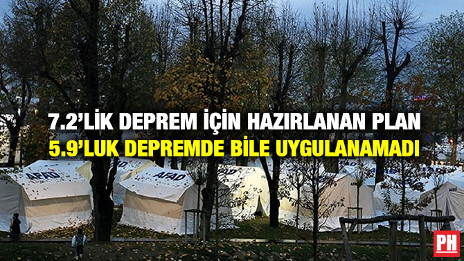 7.2’lik Deprem İçin Hazırlanan Plan 5.9’luk Depremde Bile Uygulanamadı