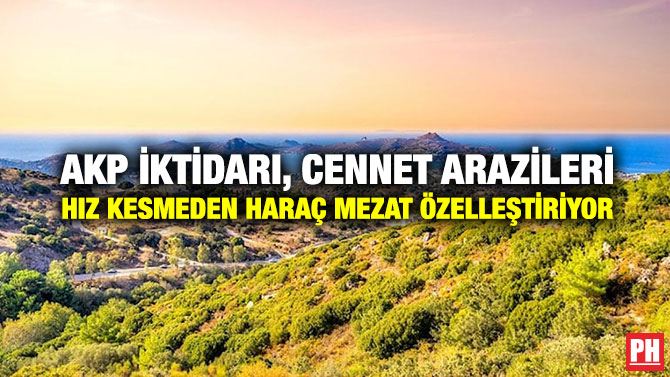 AKP İktidarı, Cennet Arazileri Hız Kesmeden Haraç Mezat Özelleştiriyor