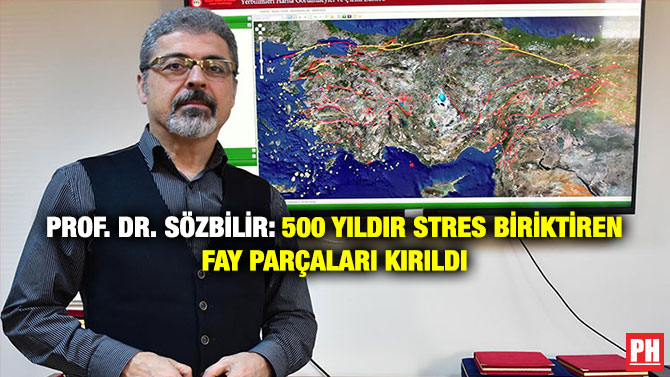 Prof. Dr. Sözbilir: 500 Yıldır Stres Biriktiren Fay Parçaları Kırıldı