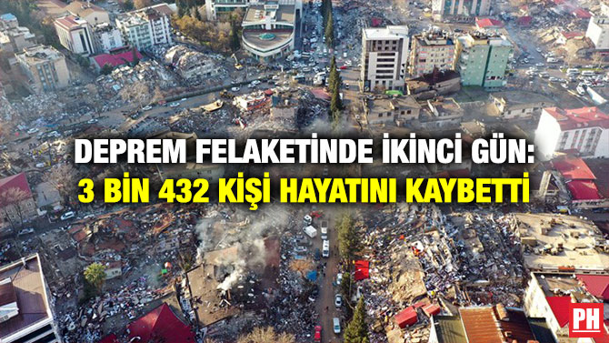 Deprem Felaketinde İkinci Gün: 3 Bin 432 Kişi Hayatını Kaybetti