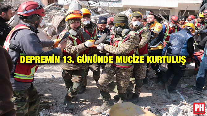 Depremin 13. Gününde Mucize Kurtuluş