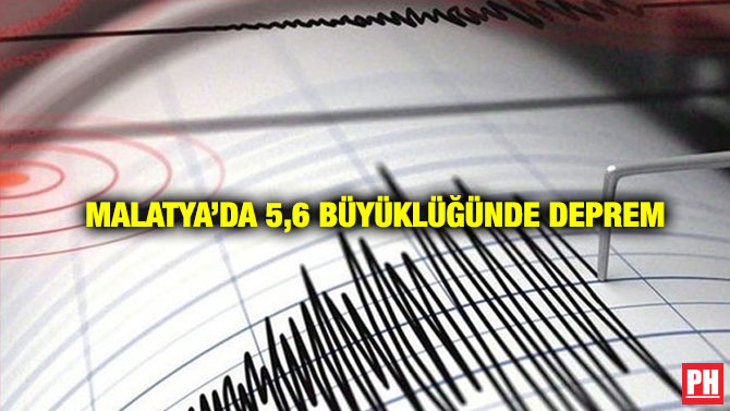 Malatya’da 5,6 Büyüklüğünde Deprem
