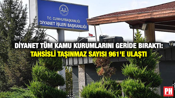 Diyanet Tüm Kamu Kurumlarını Geride Bıraktı: Tahsisli Taşınmaz Sayısı 961’e Ulaştı