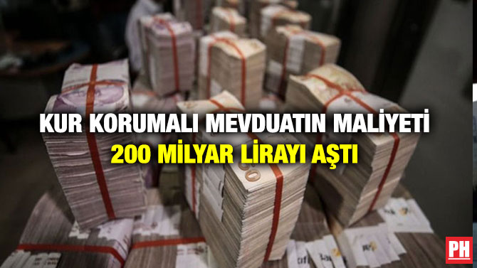 Kur Korumalı Mevduatın Maliyeti 200 Milyar Lirayı Aştı