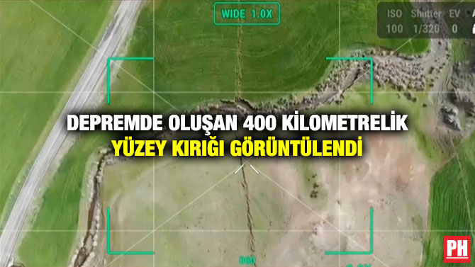 Depremde Oluşan 400 Kilometrelik Yüzey Kırığı Görüntülendi