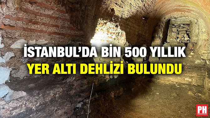 İstanbul’da Bin 500 Yıllık Yer Altı Dehlizi Bulundu