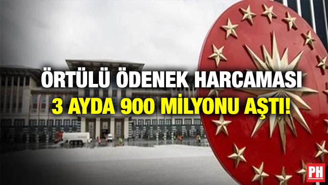 Örtülü Ödenek Harcaması 3 Ayda 900 Milyonu Aştı!