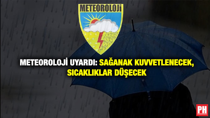 Meteoroloji Uyardı: Sağanak Kuvvetlenecek, Sıcaklıklar Düşecek