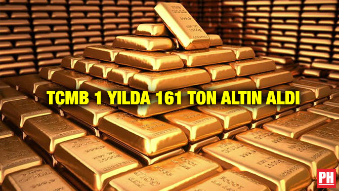 TCMB 1 Yılda 161 Ton Altın Aldı