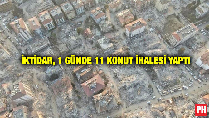 İktidar, 1 Günde 11 Konut İhalesi Yaptı