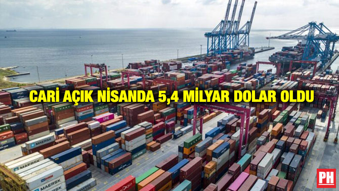 Cari Açık Nisanda 5,4 Milyar Dolar Oldu