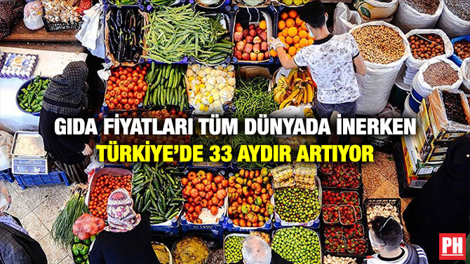 Gıda Fiyatları Tüm Dünyada İnerken Türkiye’de 33 Aydır Artıyor