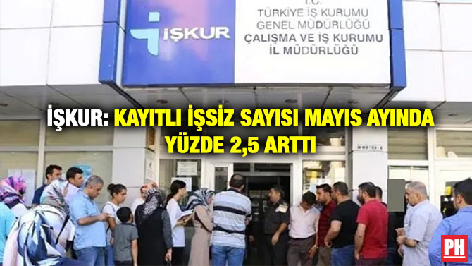 İŞKUR: Kayıtlı İşsiz Sayısı Mayıs Ayında Yüzde 2,5 Arttı