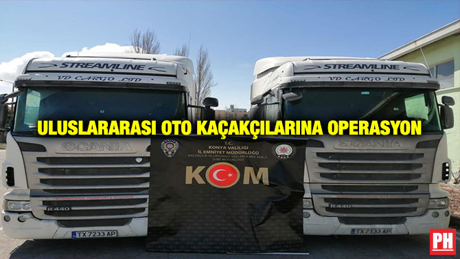 Uluslararası Oto Kaçakçılarına Operasyon
