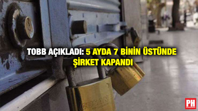 TOBB Açıkladı: 5 Ayda 7 Binin Üstünde Şirket Kapandı