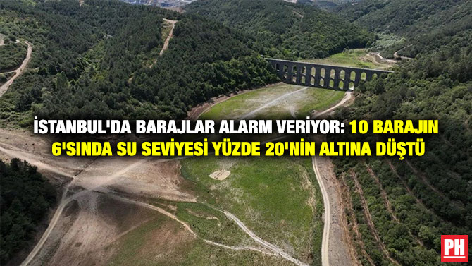 İstanbul’da Barajlar Alarm Veriyor: 10 Barajın 6’sında Su Seviyesi Yüzde 20’nin Altına Düştü