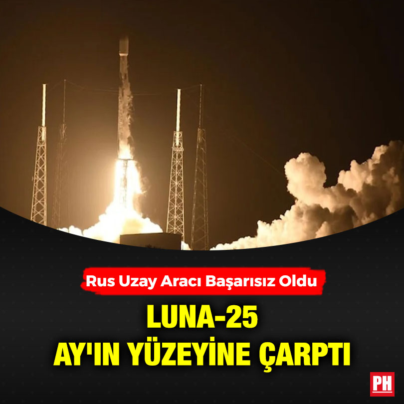 Rus Uzay Aracı Başarısız Oldu: Luna-25 Ay’ın yüzeyine çarptı