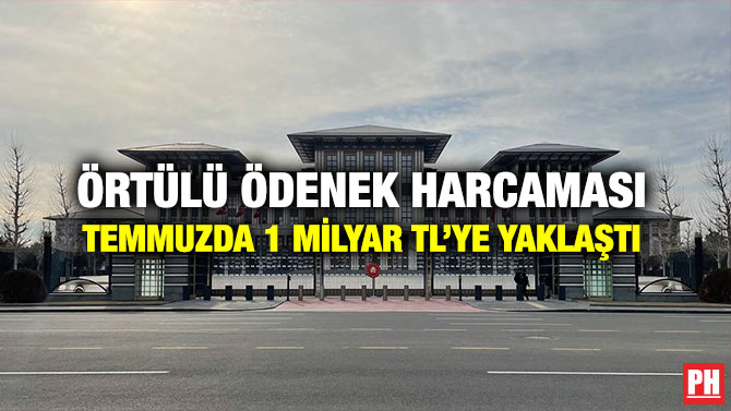 Örtülü Ödenek Harcaması Temmuzda 1 Milyar TL’ye Yaklaştı