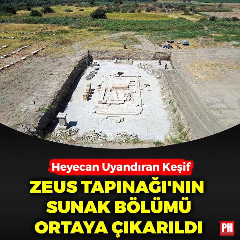 Heyecan Uyandıran Keşif: Zeus Tapınağı’nın Sunak Bölümü Ortaya Çıkarıldı