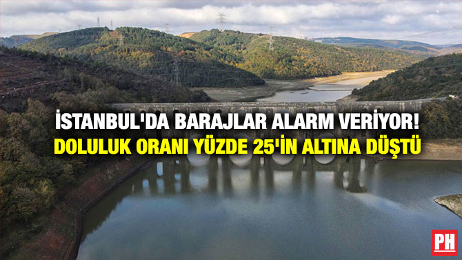 İstanbul’da Barajlar Alarm Veriyor! Doluluk Oranı Yüzde 25’in Altına Düştü