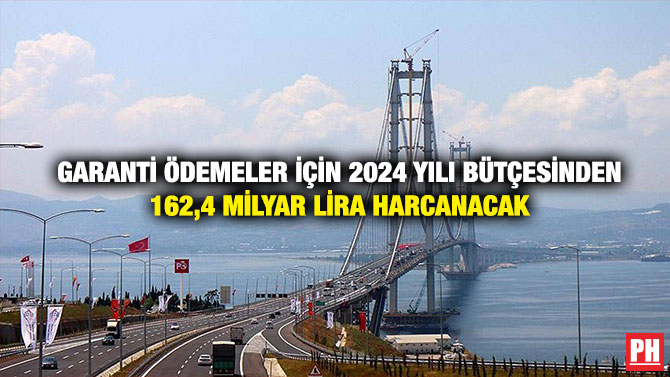Garanti Ödemeler İçin 2024 Yılı Bütçesinden 162,4 Milyar Lira Harcanacak