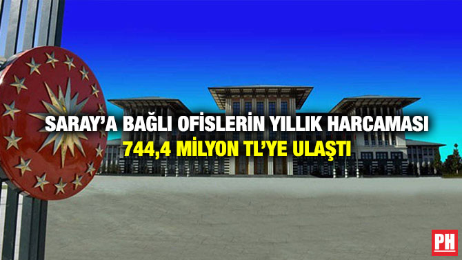 Saray’a Bağlı Ofislerin Yıllık Harcaması 744,4 Milyon TL’ye Ulaştı