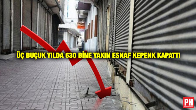 Üç Buçuk Yılda 630 Bine Yakın Esnaf Kepenk Kapattı