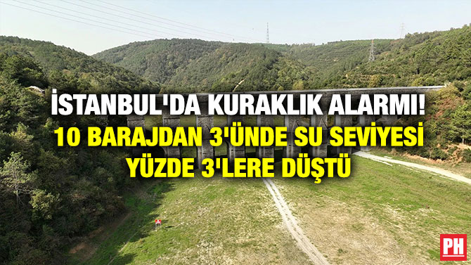 İstanbul’da Kuraklık Alarmı! 10 Barajdan 3’ünde Su Seviyesi Yüzde 3’lere Düştü
