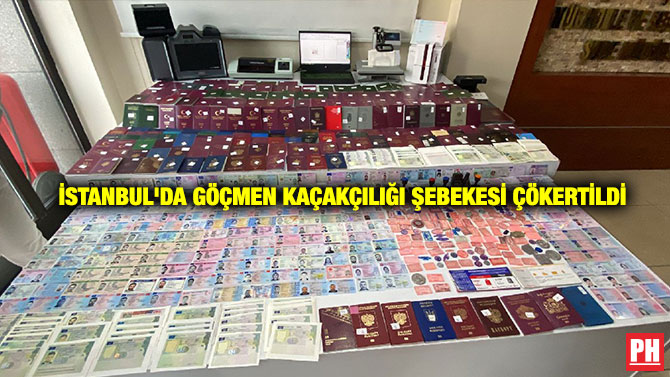 İstanbul’da Göçmen Kaçakçılığı Şebekesi Çökertildi
