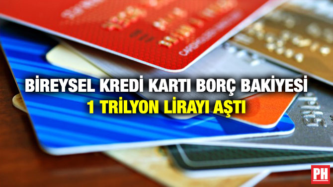 Bireysel Kredi Kartı Borç Bakiyesi 1 Trilyon Lirayı Aştı